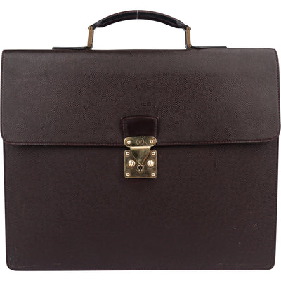 Louis Vuitton Taiga Leather Serviette Kourad Business Handbag