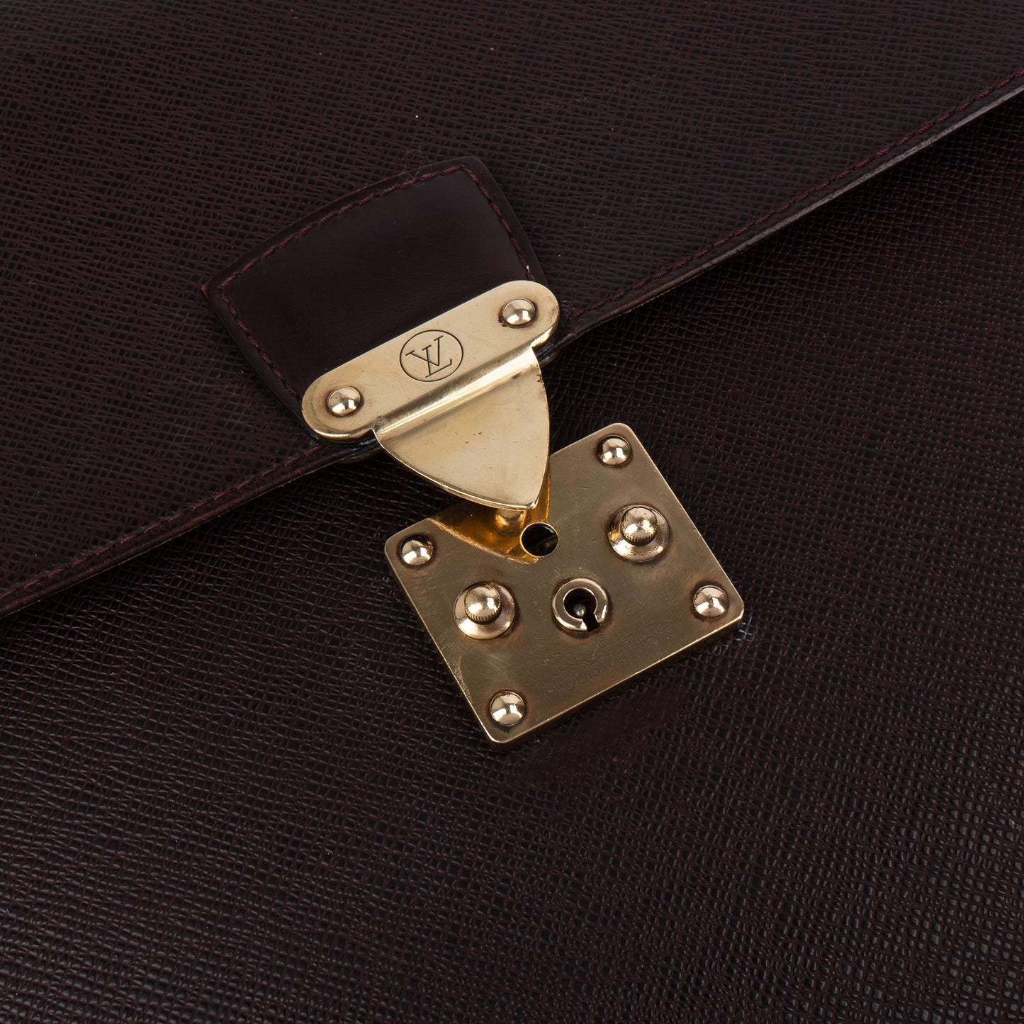 Louis Vuitton Taiga Leather Serviette Kourad Business Handbag