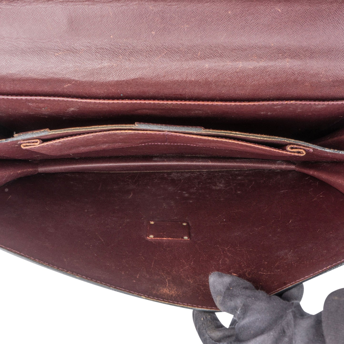 Louis Vuitton Taiga Leather Serviette Kourad Business Handbag