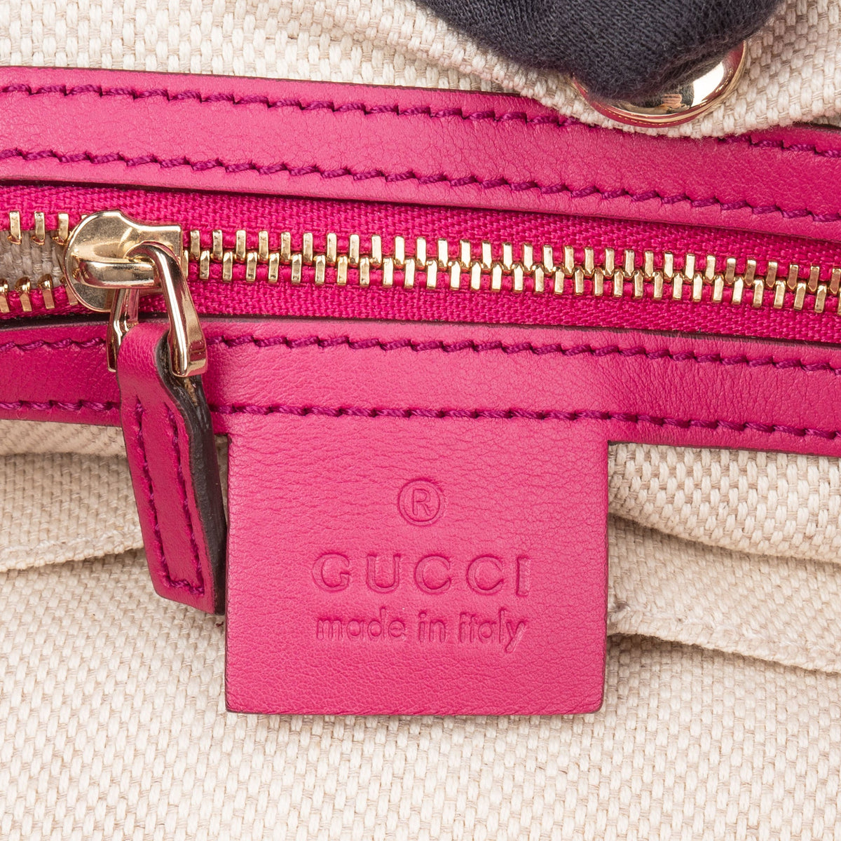 Gucci Pink Patent Leather GG Soho Shoulder Bag