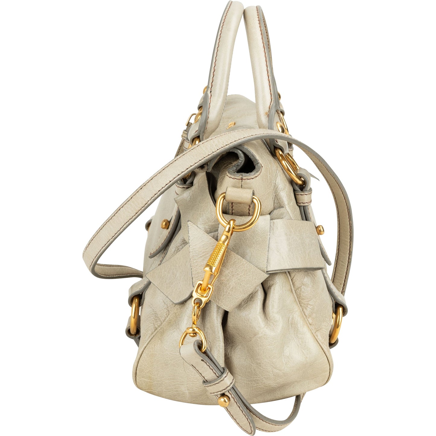 Miu Miu Classic Leather City Handbag