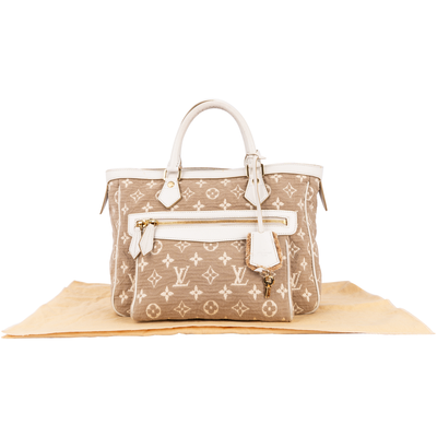 Louis Vuitton Denim Monogram Sabia Cabas MM Handbag