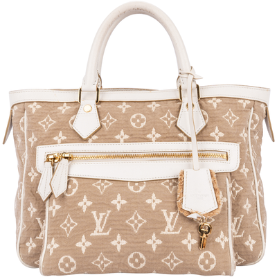 Louis Vuitton Denim Monogram Sabia Cabas MM Handbag
