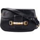 Celine Black Horse Carriage Shoulder Bag
