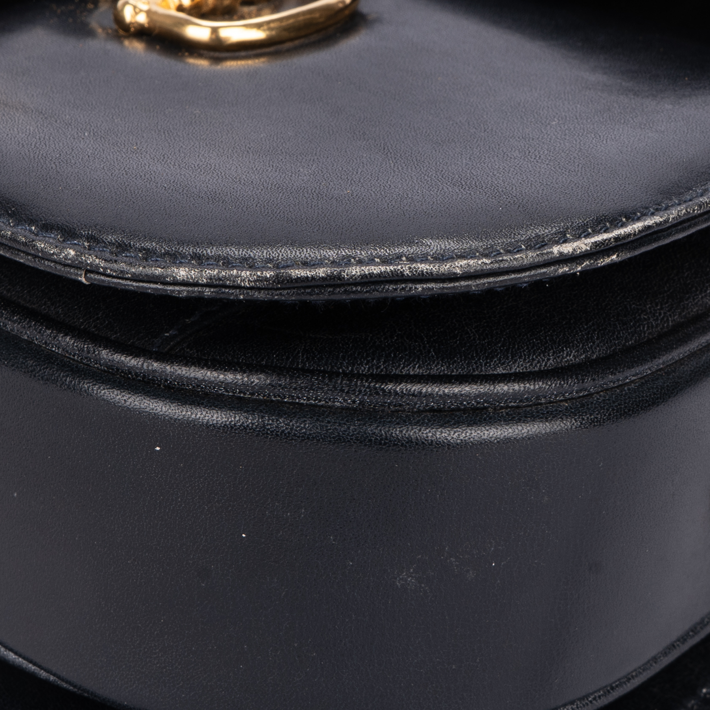 Celine Black Horse Carriage Shoulder Bag