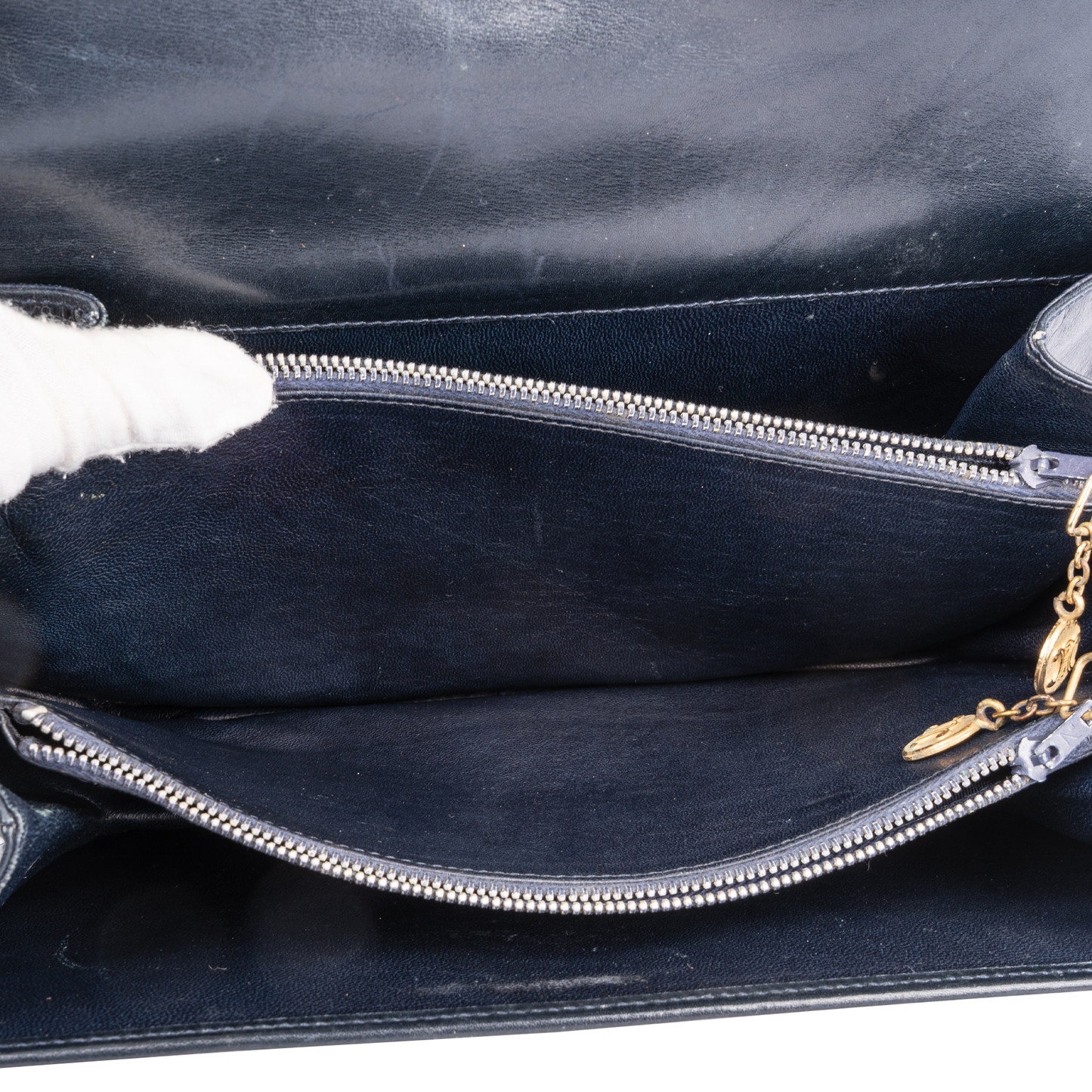 Celine Black Horse Carriage Shoulder Bag
