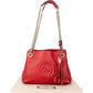 Gucci Rosso Leather GG Soho Crossbody Bag