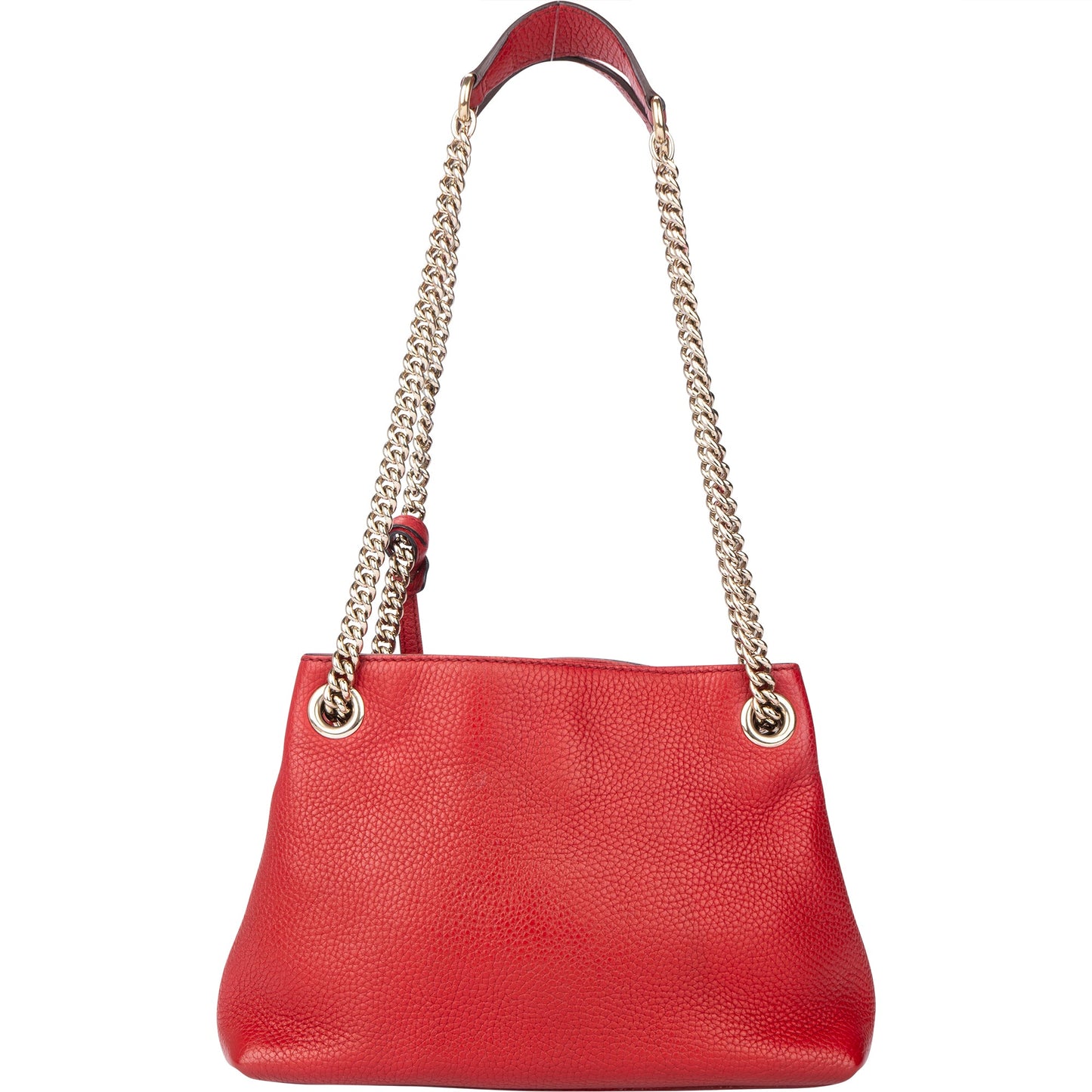 Gucci Rosso Leather GG Soho Crossbody Bag