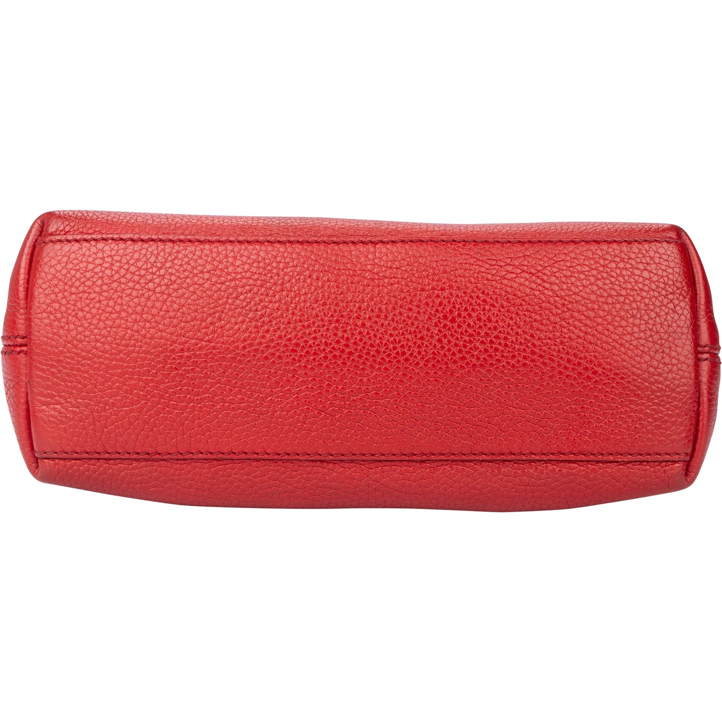 Gucci Rosso Leather GG Soho Crossbody Bag