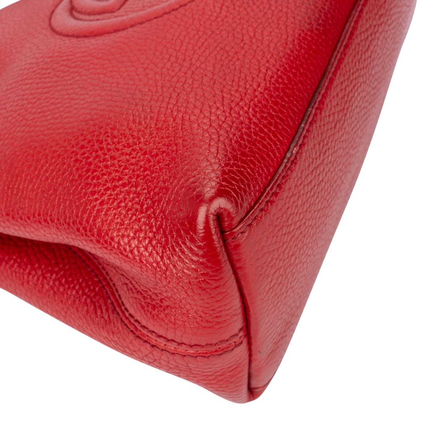 Gucci Rosso Leather GG Soho Crossbody Bag