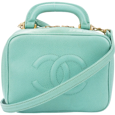Chanel Caviar Leather CC Jewelry Crossbody Case