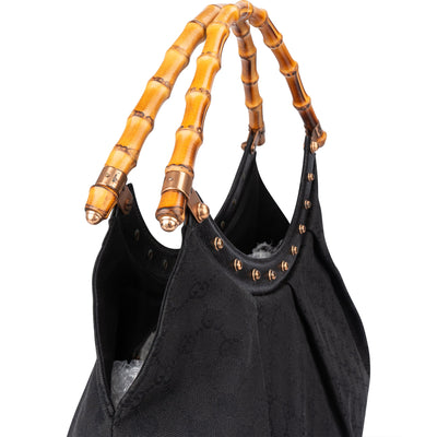Gucci GG Monogram Bamboo Handbag