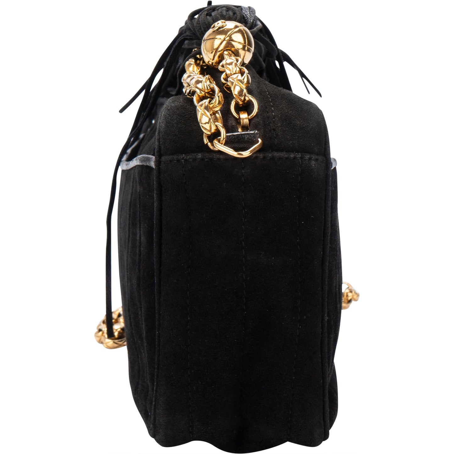 Chanel Stitching Suede Leather Camera Crossbody Bag