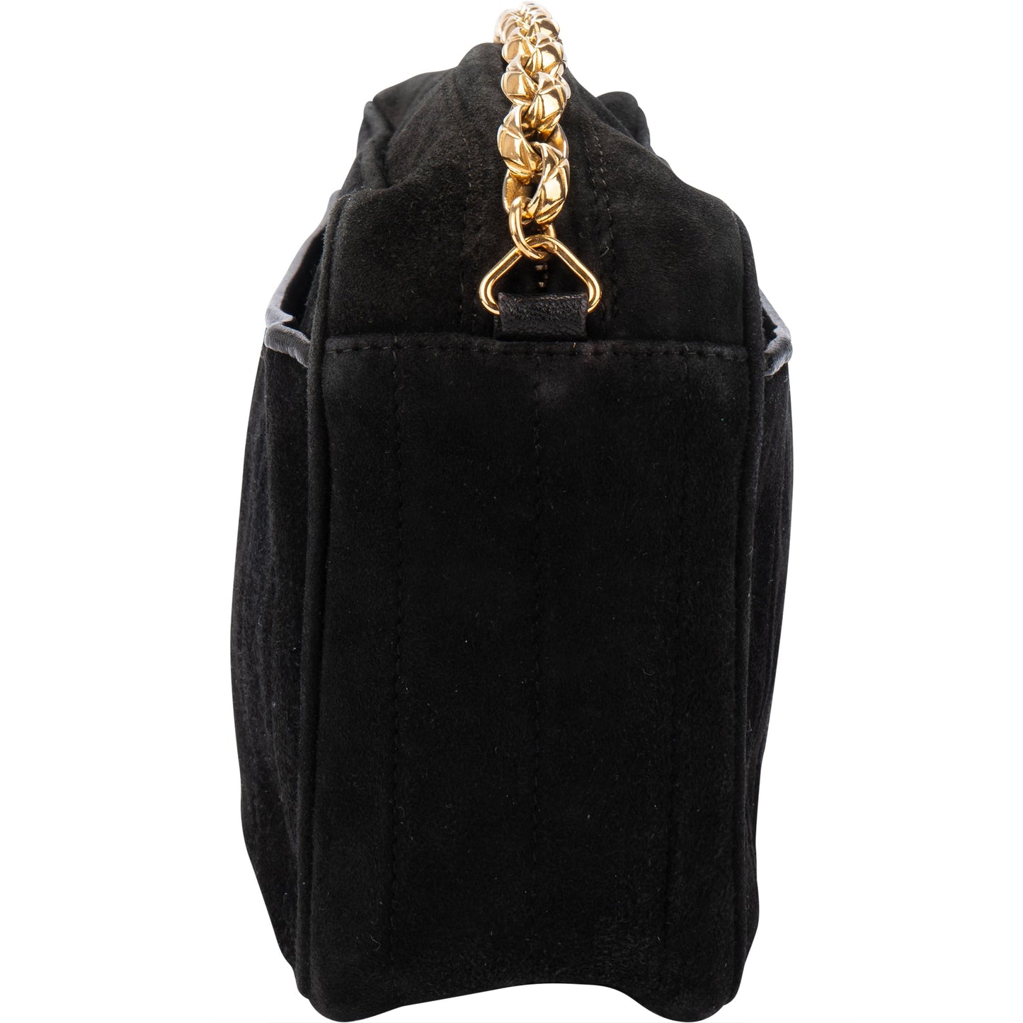 Chanel Stitching Suede Leather Camera Crossbody Bag