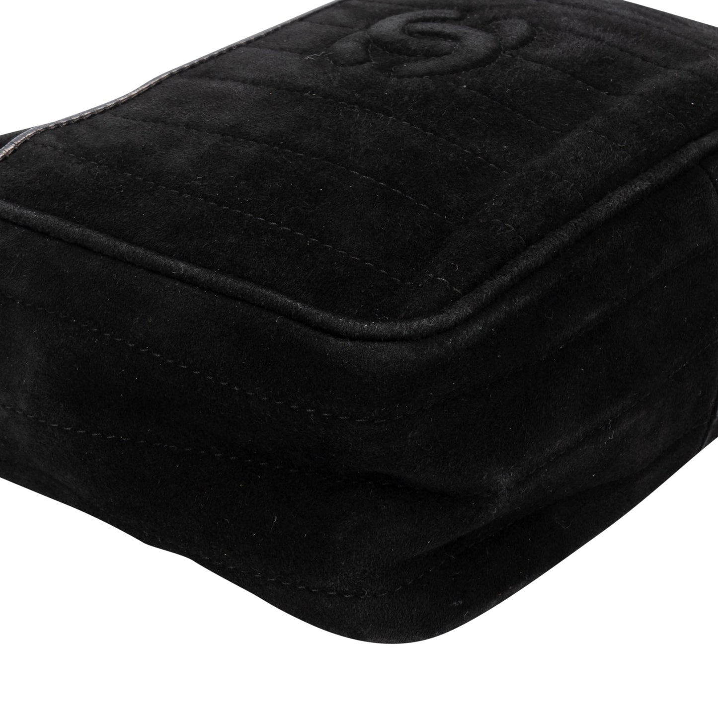 Chanel Stitching Suede Leather Camera Crossbody Bag