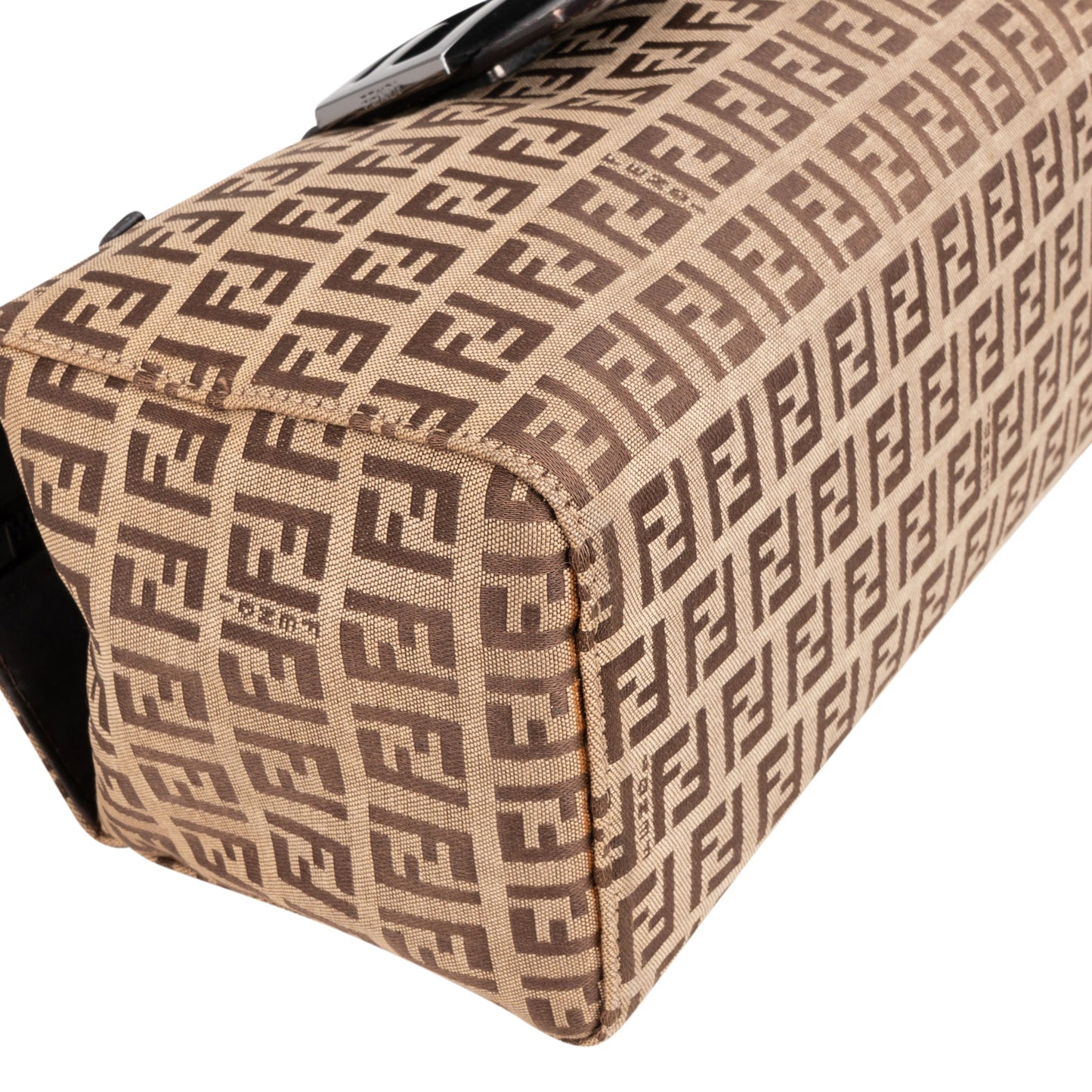 Fendi FF Monogram Baguette Buckle Handbag