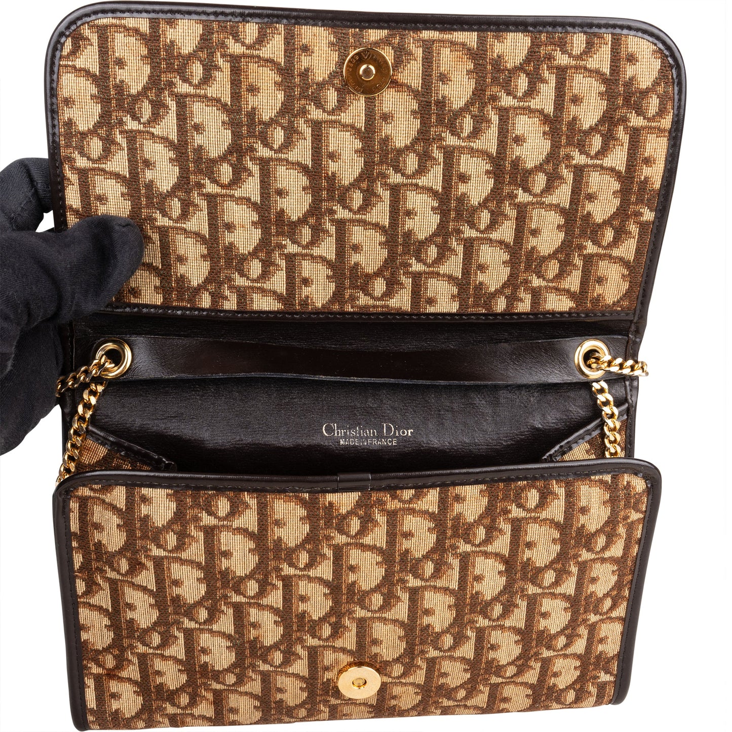 Christian Dior Trotter Monogram Shoulder Bag