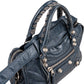 Balenciaga Blue Leather Mini City Handbag
