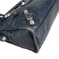 Balenciaga Blue Leather Mini City Handbag