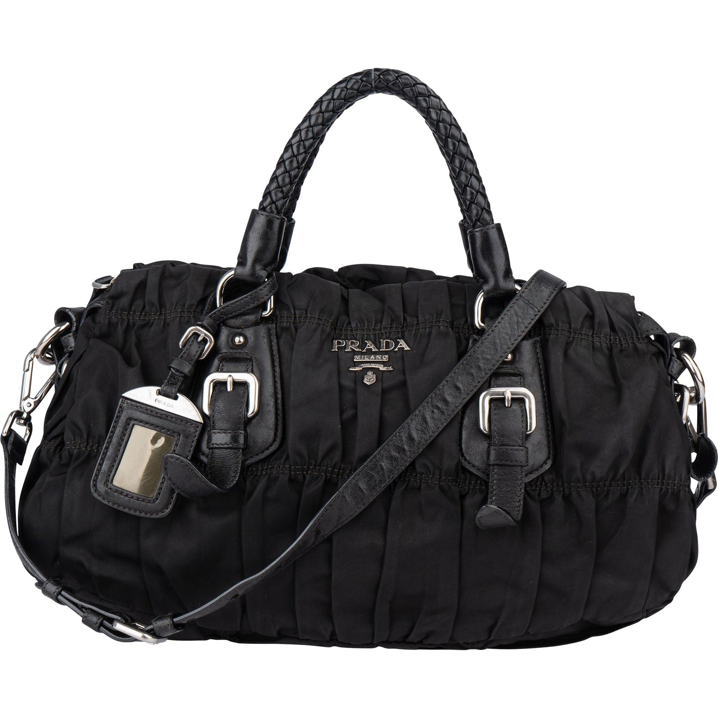 Prada Quilted Nylon City Handbag