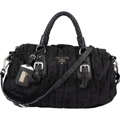 Prada Quilted Nylon City Handbag