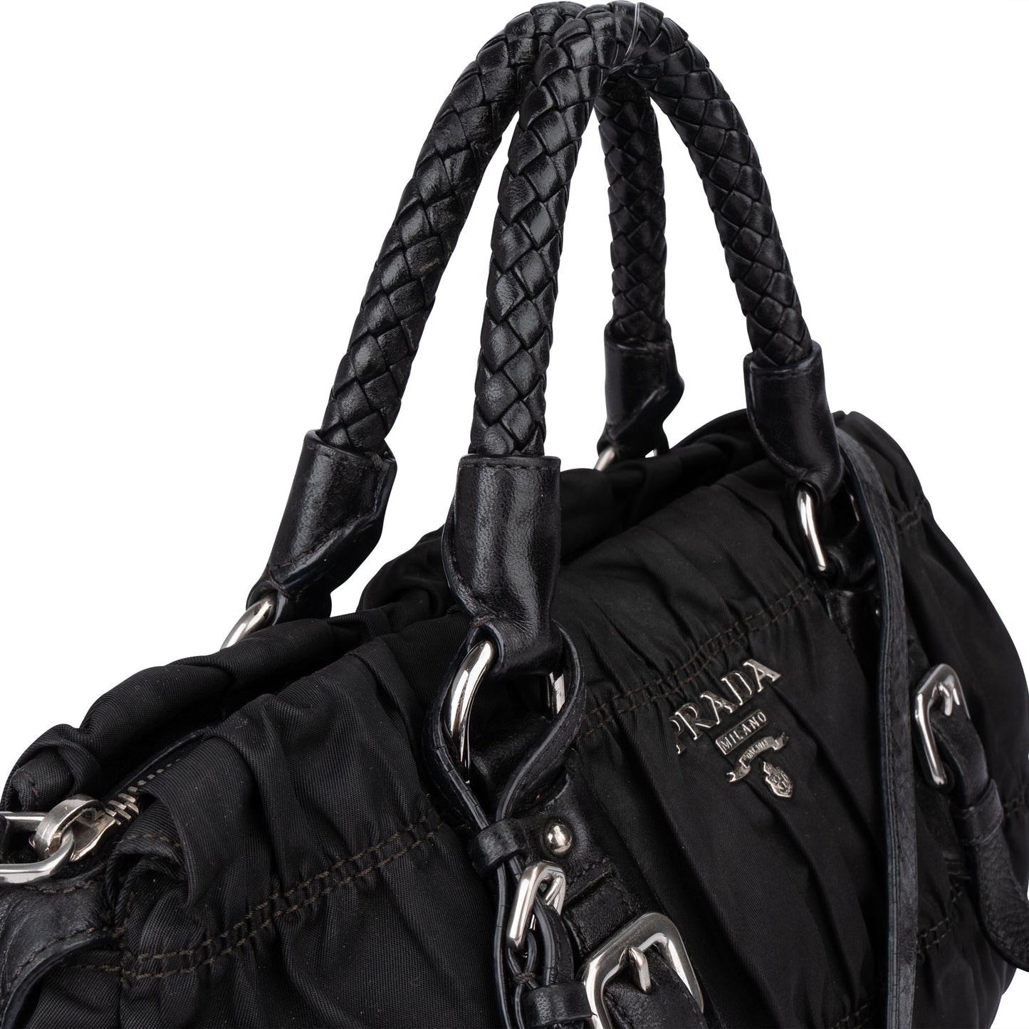 Prada Quilted Nylon City Handbag