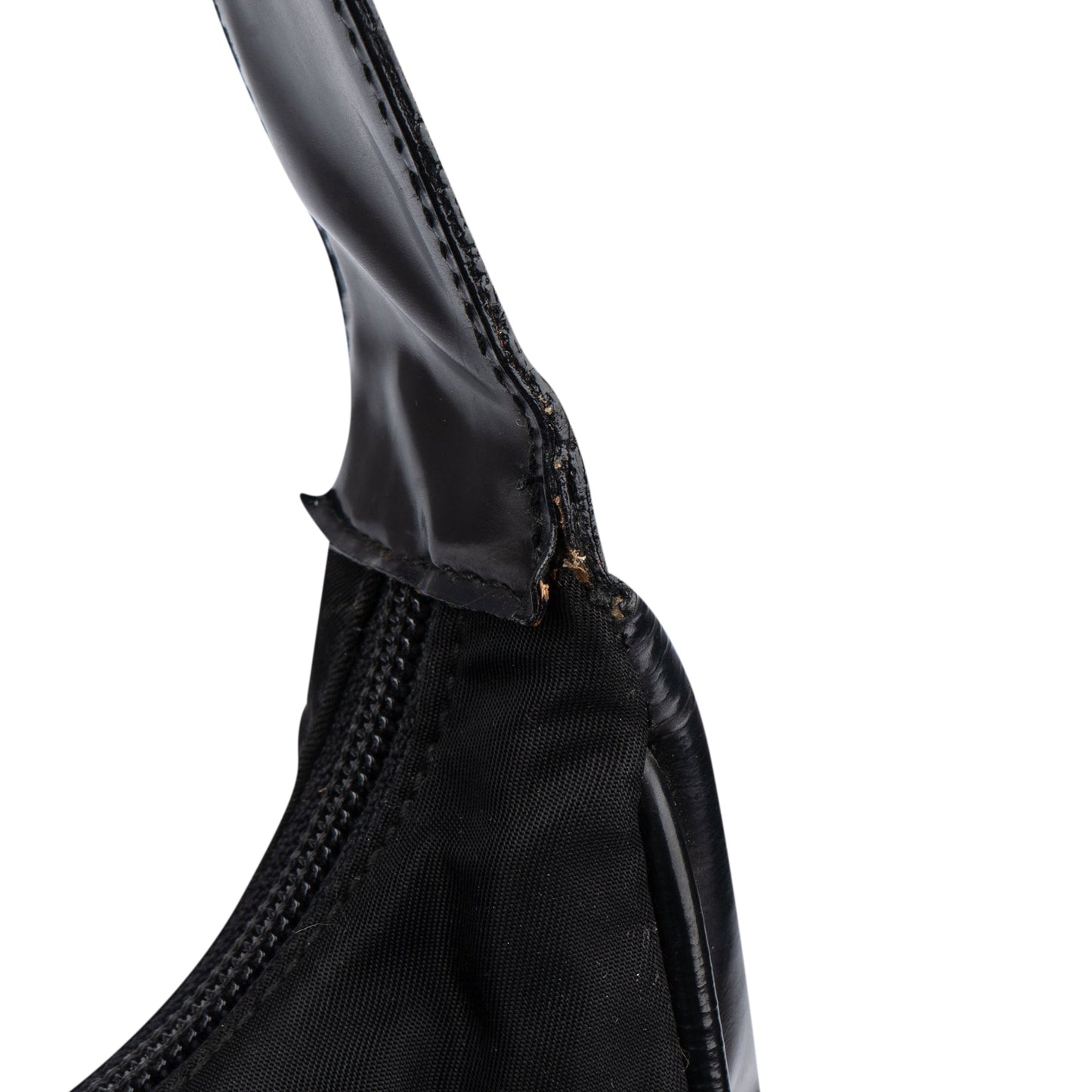 Prada Black Nylon Triangle Shoulder Bag