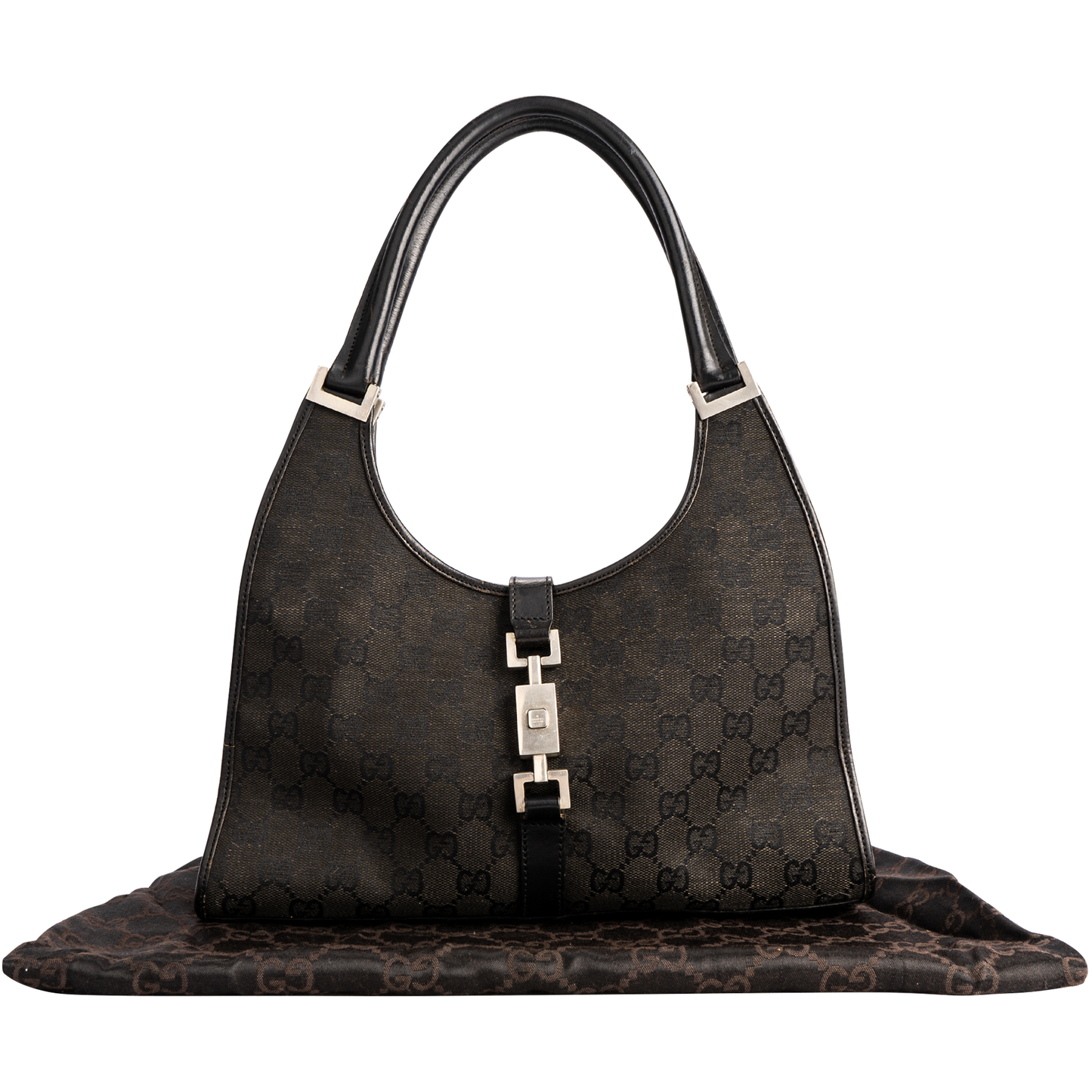 Gucci Monogram Jackie Shoulder Bag