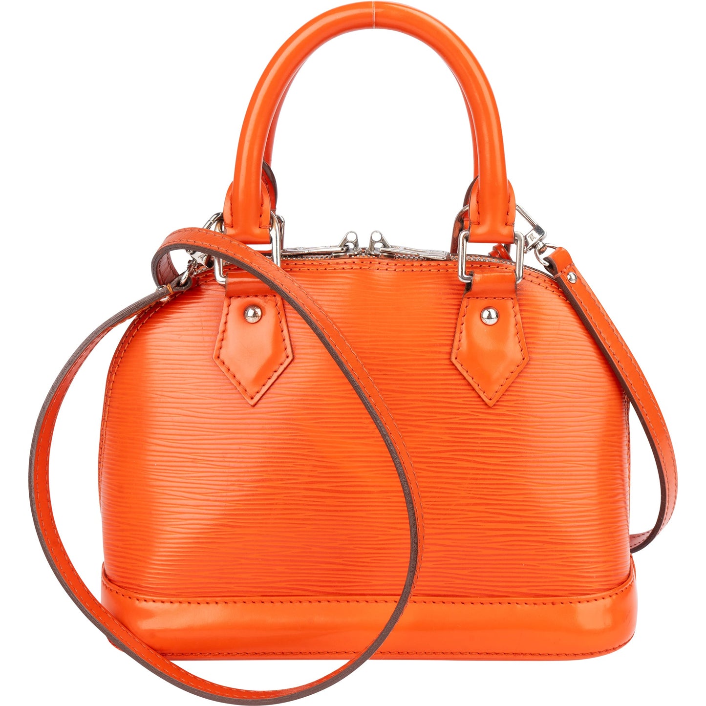 Louis Vuitton Orange Epi Leather Alma BB Handbag
