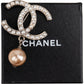 Chanel CC Pearl Brooch