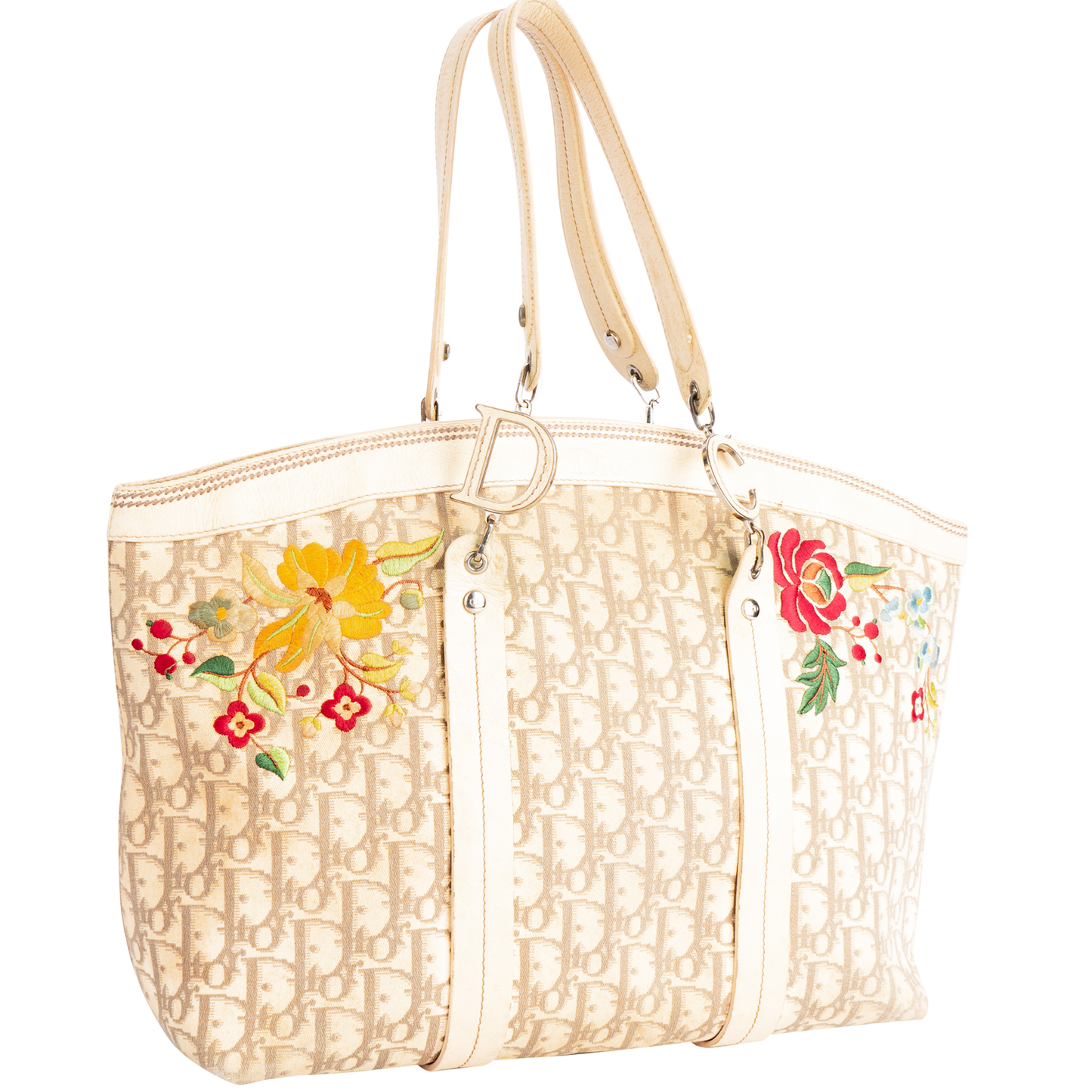 Christian Dior Oblique Floral Shopper Bag