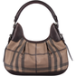 Burberry Smoked Check Brooklyn Hobo Shoulder Bag