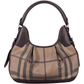 Burberry Smoked Check Brooklyn Hobo Shoulder Bag