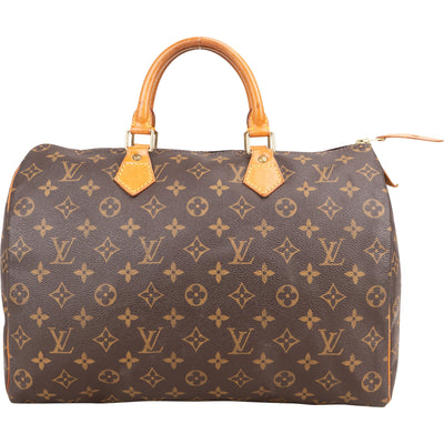 Louis Vuitton Canvas Monogram Speedy 35 Handbag