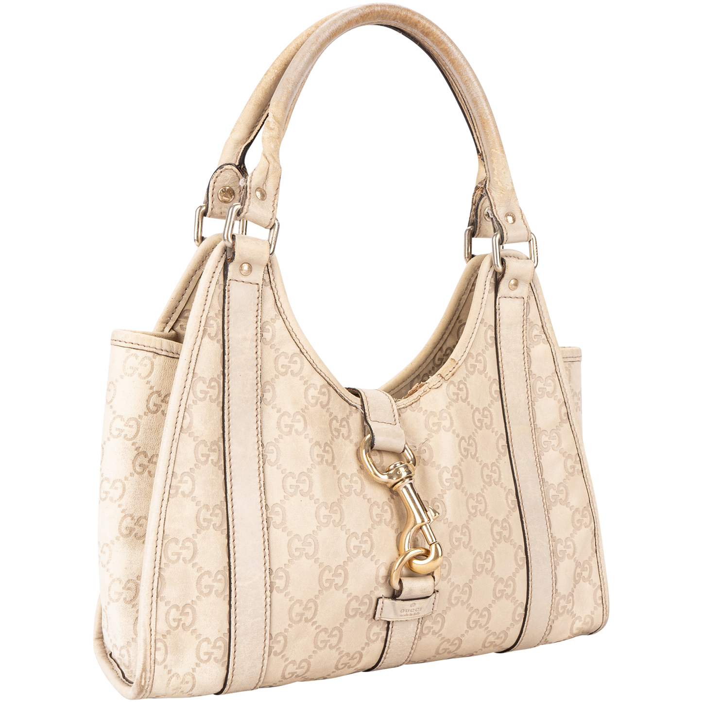 Gucci GG Monogram Leather Jackie Shoulder Bag