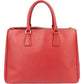 Prada Red Saffiano Leather Galleria Handbag
