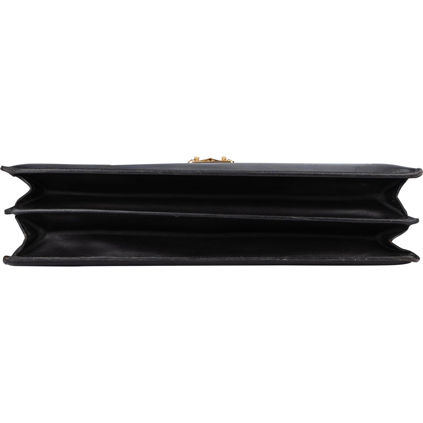 Louis Vuitton Noir Epi Leather Serviette Business Handbag
