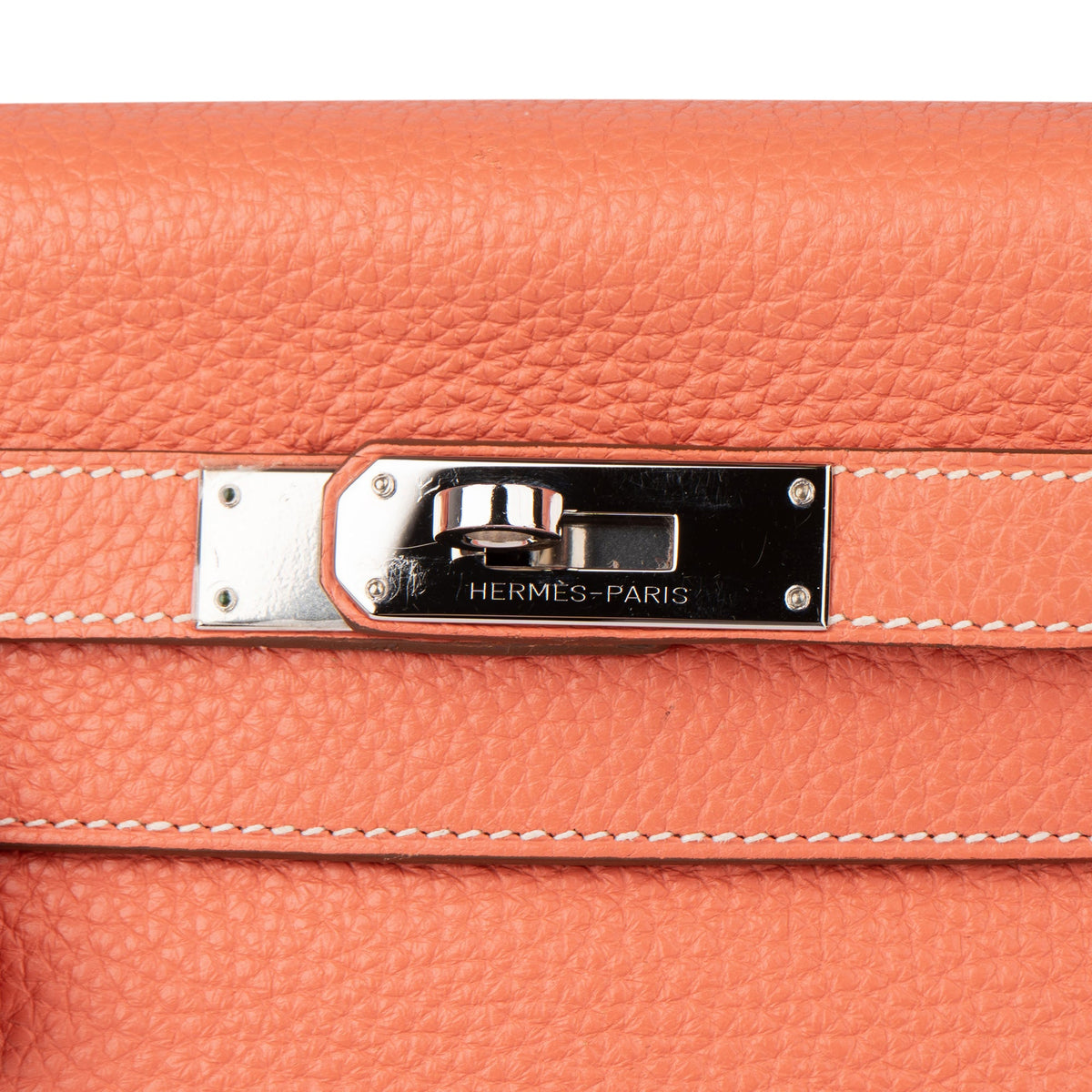 Hermès Crevette Taurillon Clemence Kelly 28 Retourne Handbag