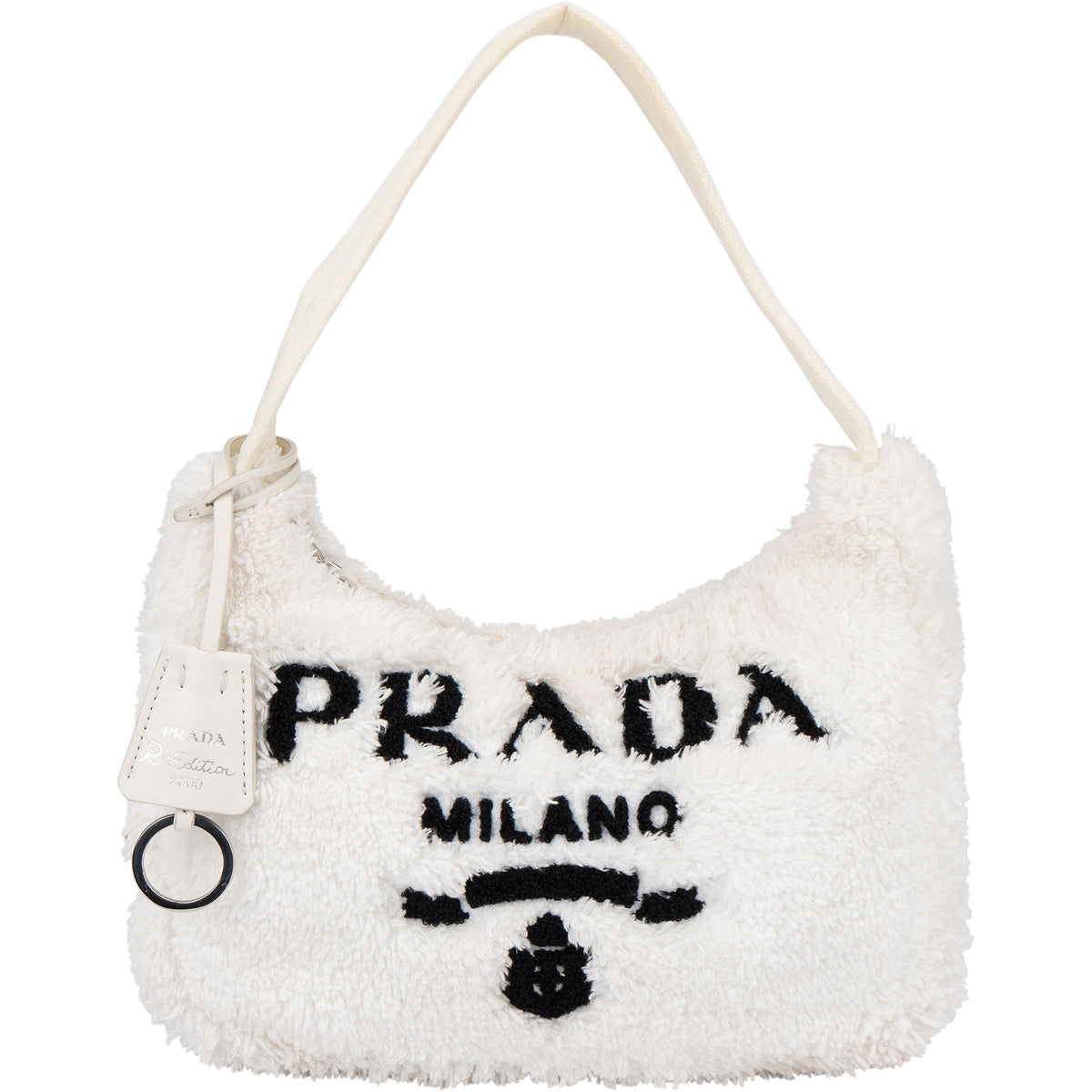 Prada White Terry Re- Edition Handbag