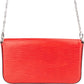 Louis Vuitton Rouge Epi Leather Felicie Crossbody Bag
