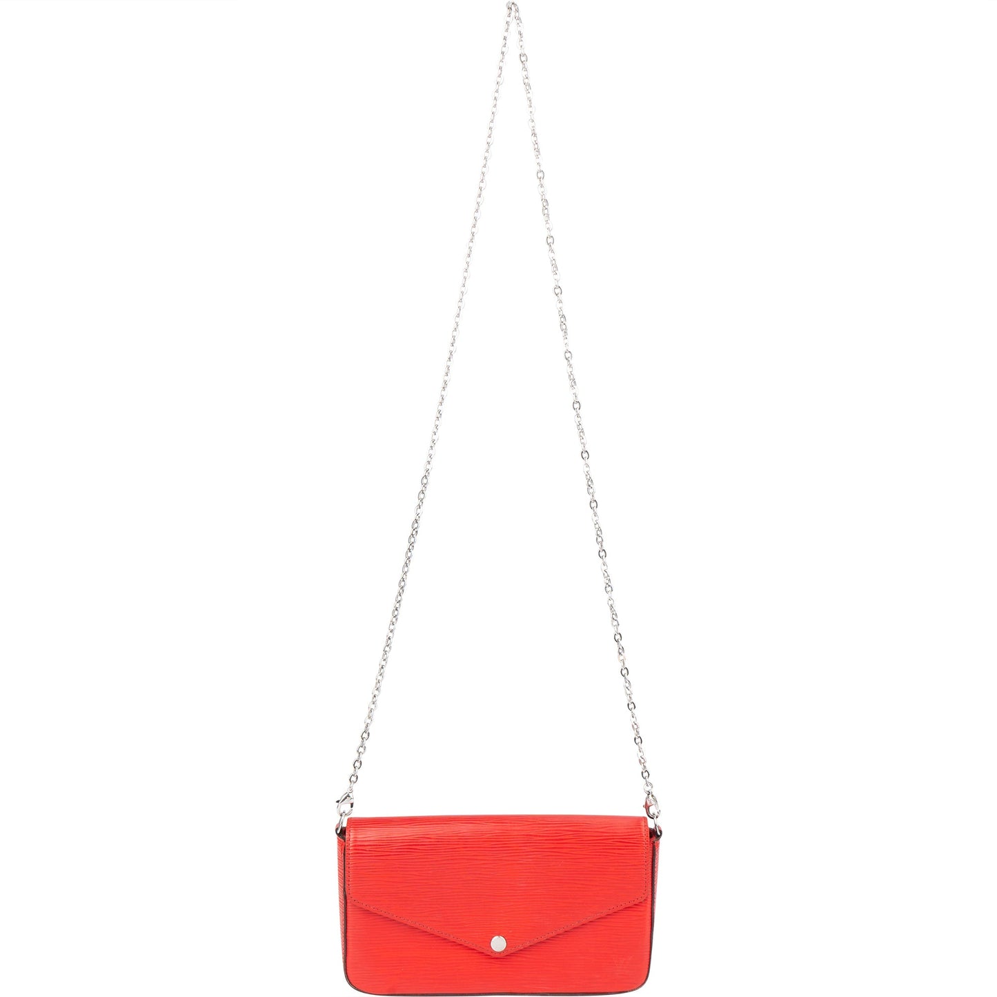 Louis Vuitton Rouge Epi Leather Felicie Crossbody Bag