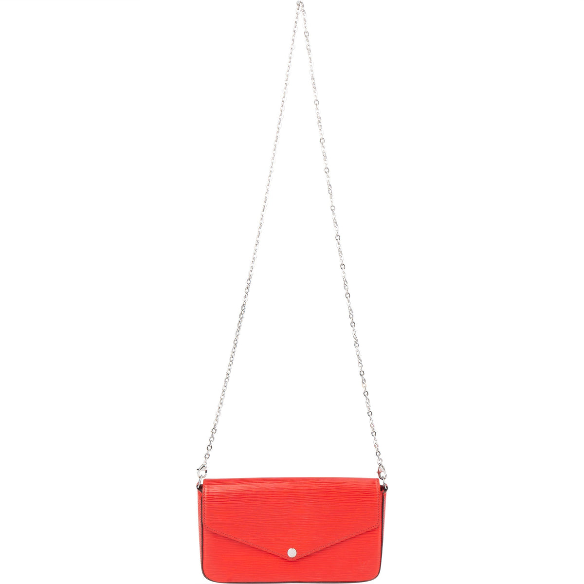 Louis Vuitton Rouge Epi Leather Felicie Crossbody Bag