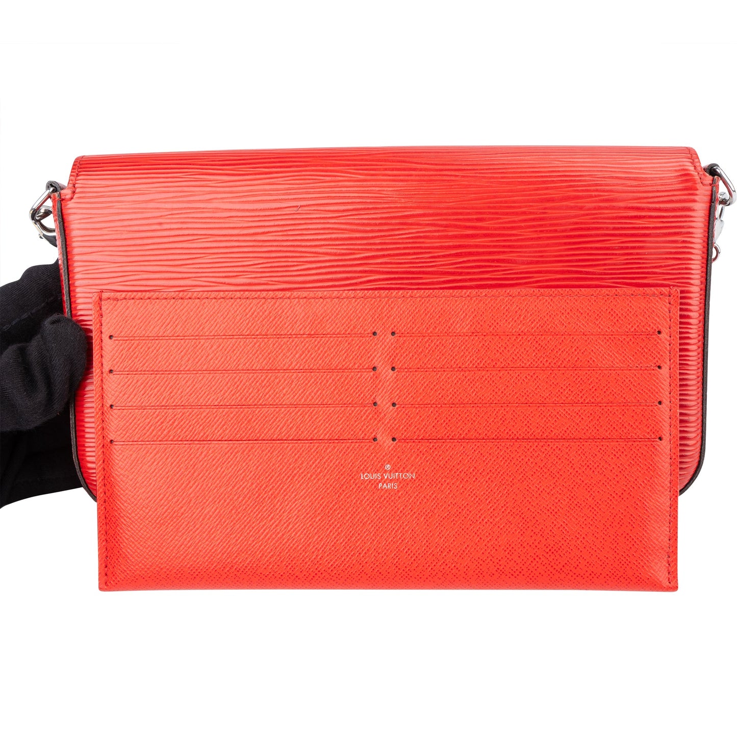 Louis Vuitton Rouge Epi Leather Felicie Crossbody Bag