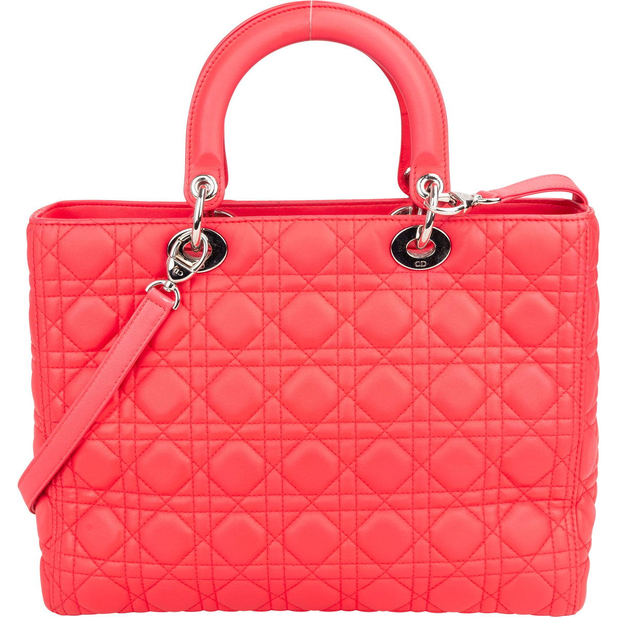 Christian Dior Quilted Leather Lady Dior Handbag