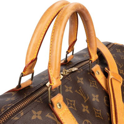 Louis Vuitton Monogram Canvas Keepall 55 Bandoulière Travel Bag