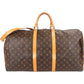 Louis Vuitton Monogram Canvas Keepall 55 Bandoulière Travel Bag