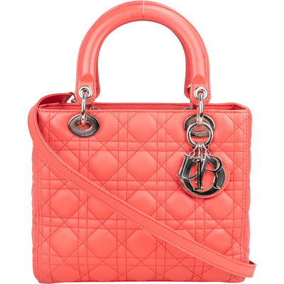 Christian Dior Quilted Leather Lady Dior Handbag