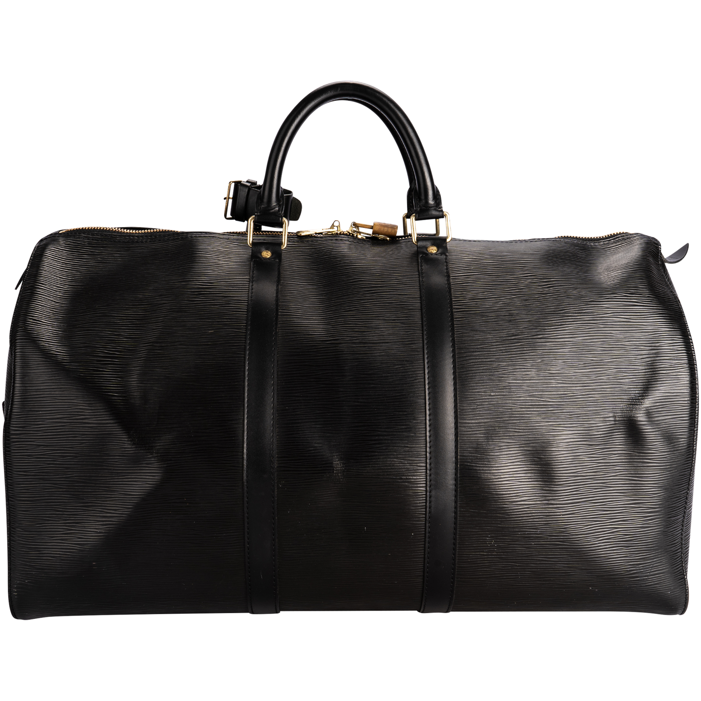 Louis Vuitton Noir Epi Leather Keepall 50