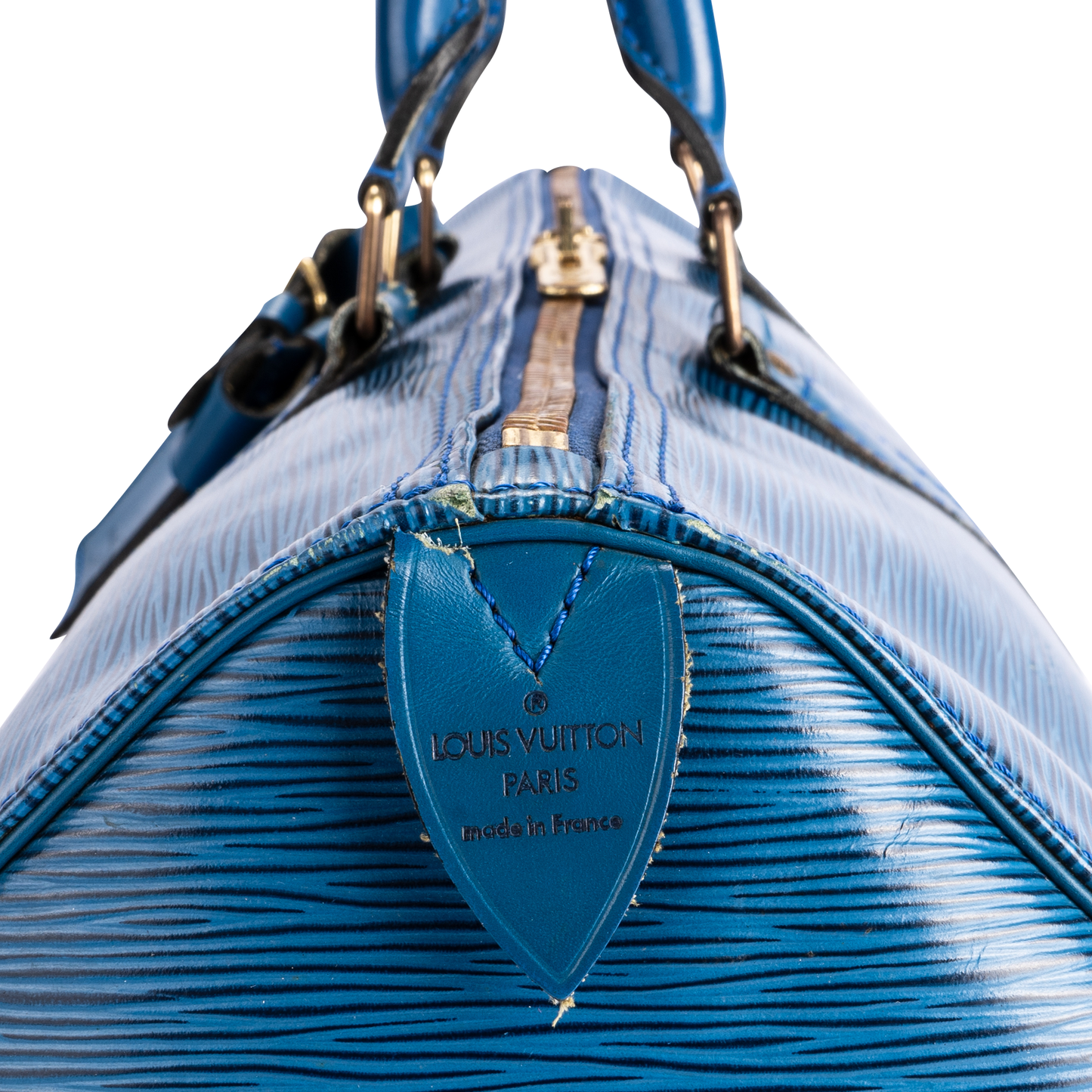 Louis Vuitton Blue Epi Leather Keepall 45