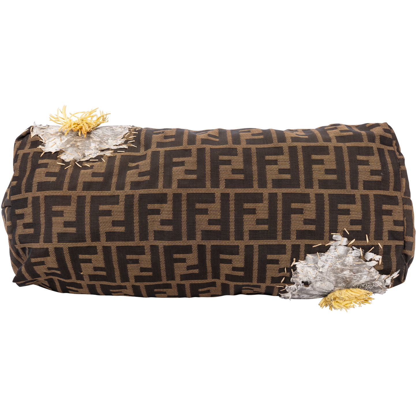 Fendi Zucca Monogram Flower Shopper Bag